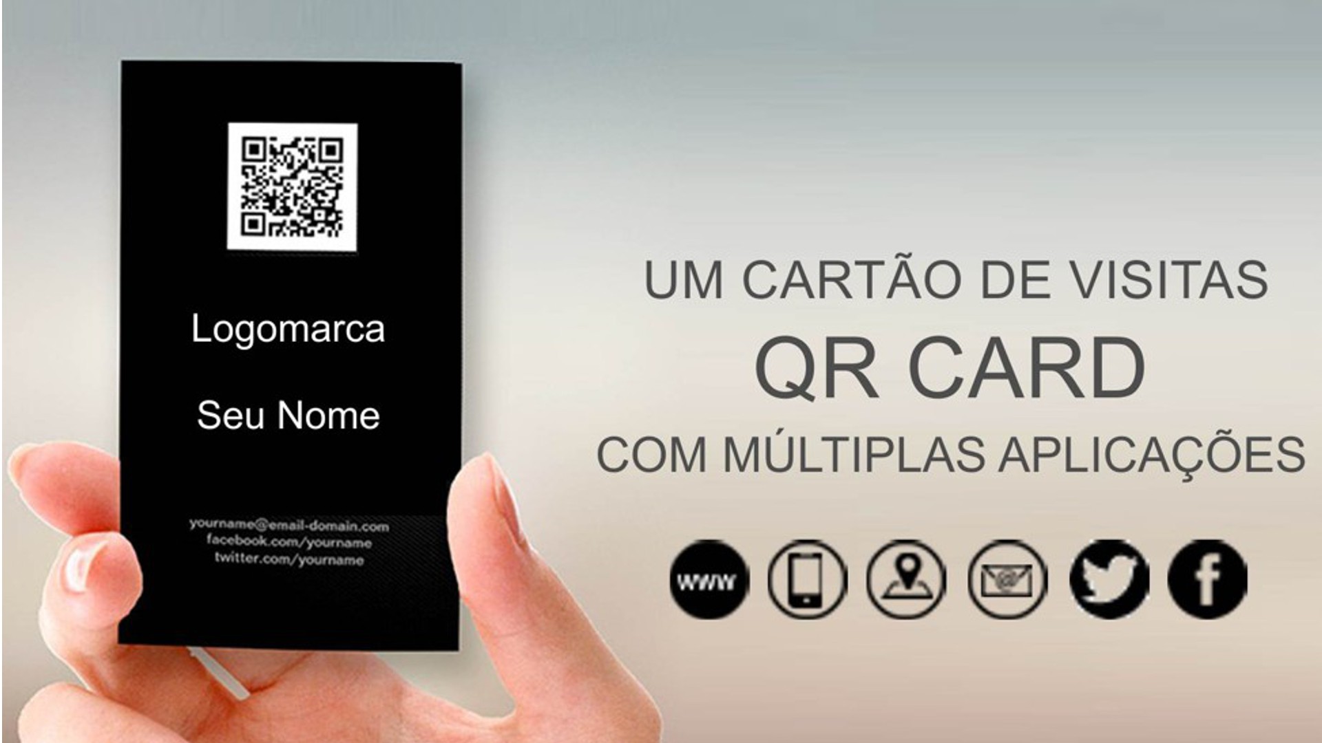 Cartão de visita com QR Code