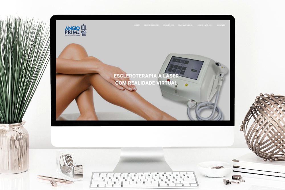 desenvolvimento do site Angioprime Dr. Alexandre Shiomi