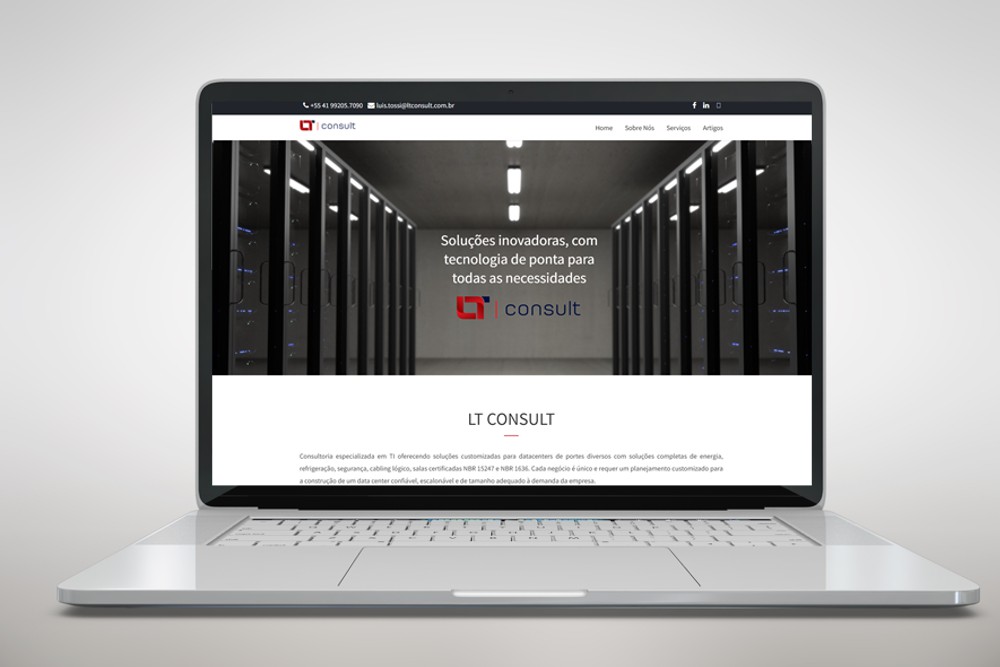 Desenvolvimento do site LT Consult