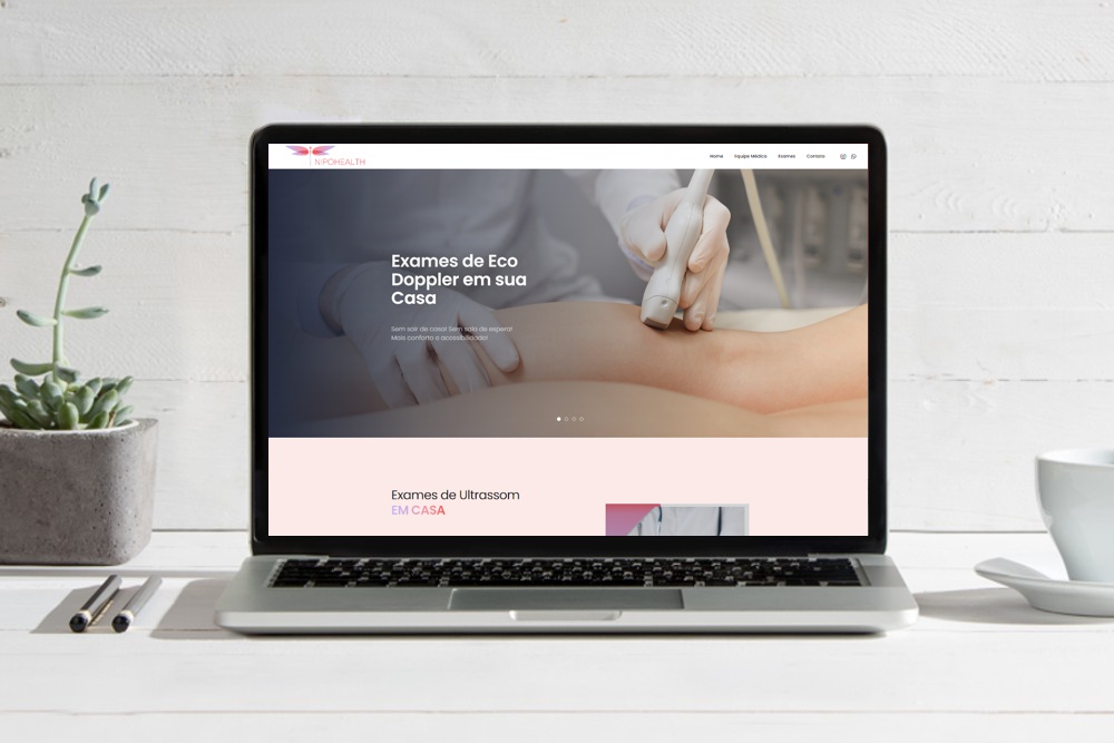 desenvolvimento do site Nipohealth
